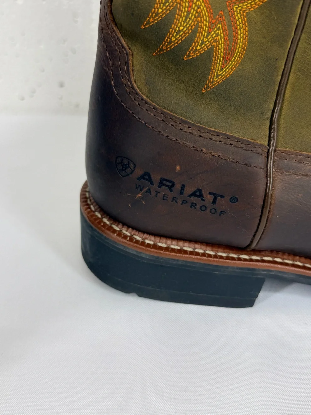 Ariat Men’s Size 11 D Sierra Brown Waterproof Western Pull On Boots